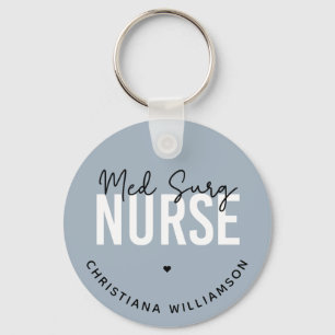 Llavero Personalizado Med Surg Nurse   Enfermero médico-qu