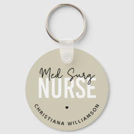Llavero Personalizado Med Surg Nurse | Enfermero médico-qu