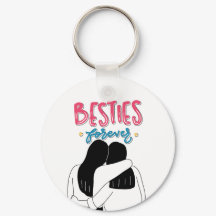 Personalizado Mejor Keychain - Chicas Gran Diseño
