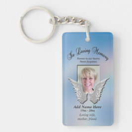 Llavero Personalizado Memorial Angel Wings Añadir foto