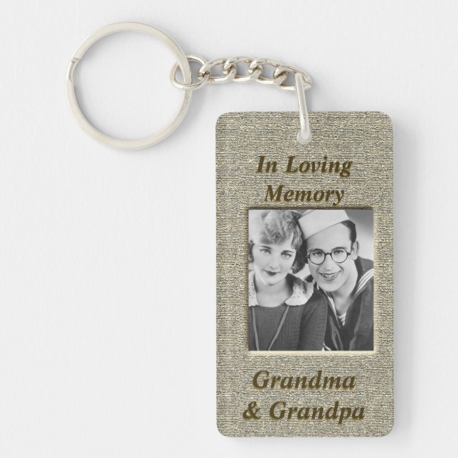 Llavero Personalizado Memorial Anique Gold Look (Frente)