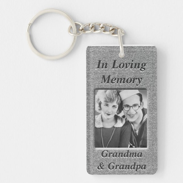 Llavero Personalizado Memorial Anique Silver Look (Frente)