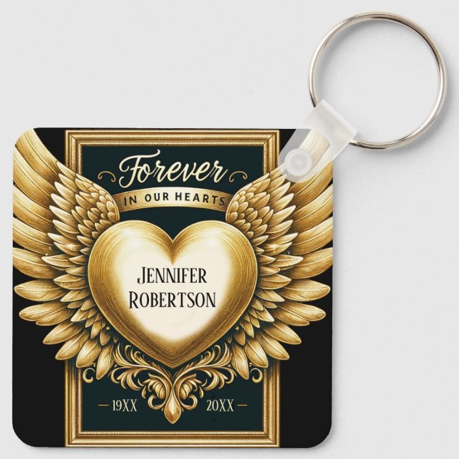 Llavero Personalizado Memorial Heart (Reverso )