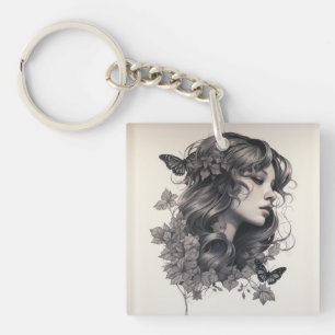 Llavero Personalizado Minimalista Moda moderna Foto person