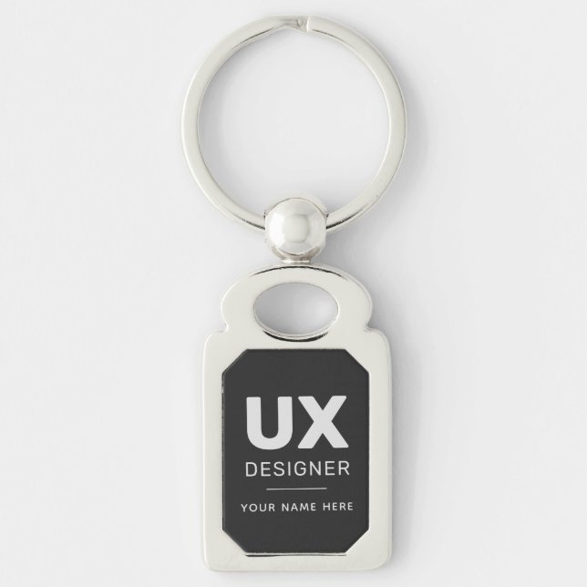 Llavero Personalizado Modern UX Designer Keychain  (Anverso)