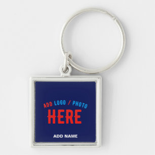 LLAVERO PERSONALIZADO MODERNO ELEGANTE NAVY AZUL VERIFICAD