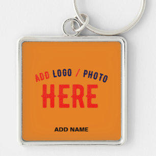 LLAVERO PERSONALIZADO MODERNO ESTILO NARANJA OSCURO VERIFI
