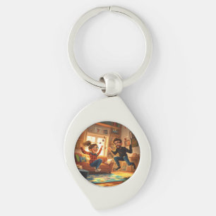 Llavero Personalizado Moderno Minimalista Mejor Amigos Fot