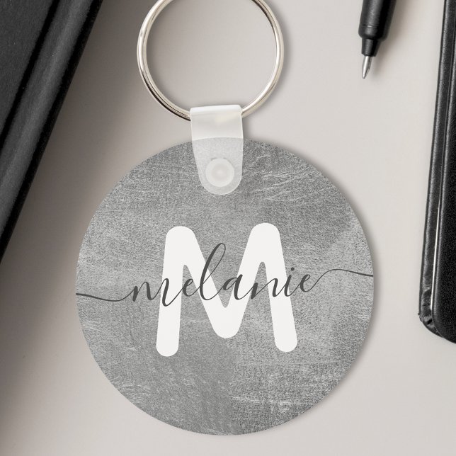 Llavero Personalizado Monograma Nombre Relieve metalizado  (Subido por el creador)