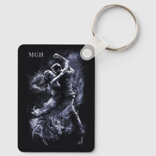 Llavero Personalizado Monograma Pareja de baile