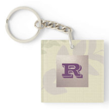 Personalizado Monograma Patrón de hoja elegante