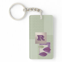 Personalizado Monograma Patrón de hoja elegante