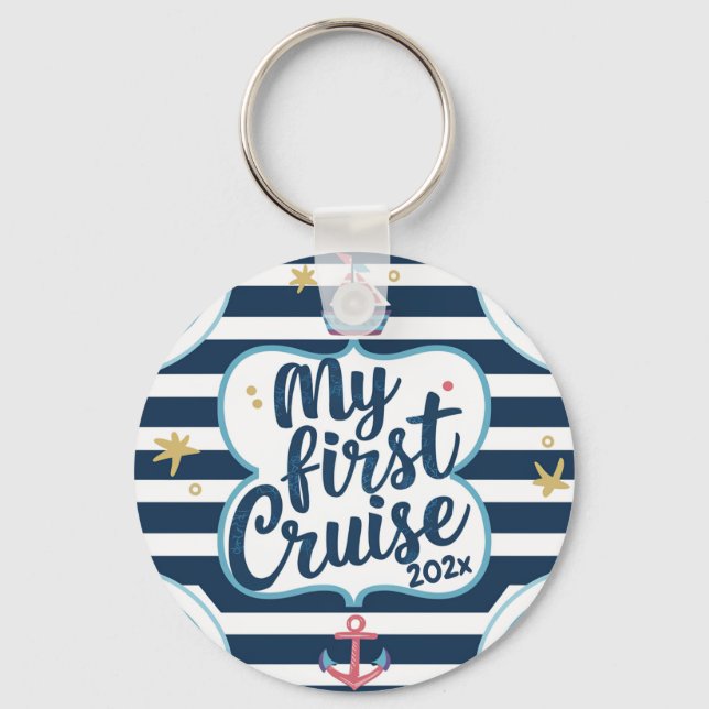 Llavero Personalizado náutico mi primer crucero (Anverso)