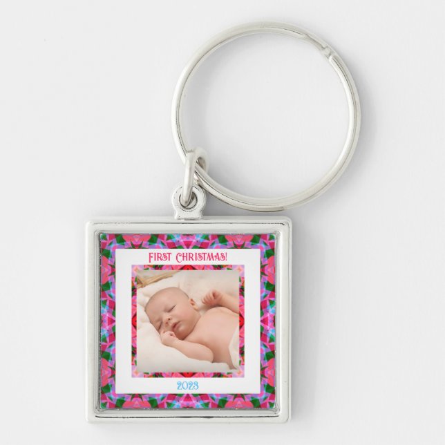 Llavero Personalizado Navidades de la fiesta de la jalea v (Frente)