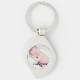 Llavero Personalizado Nombre de foto del bebé locket perso