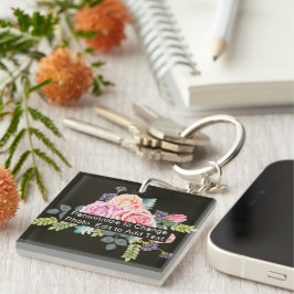 Llavero Personalizado Nombre del arte fotográfico Monogram