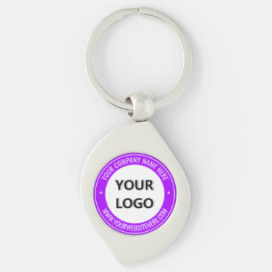 Llavero Personalizado Nombre del logotipo comercial Sitio