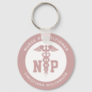 Llavero Personalizado Nurse Practicante Graduación Caduceu