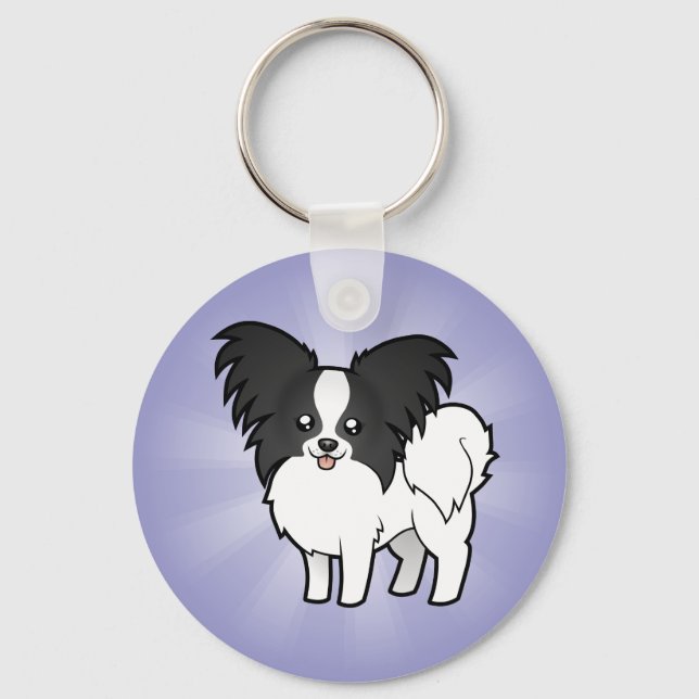 Llavero Personalizado Papillon (Anverso)