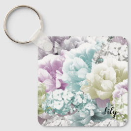 Llavero personalizado para damas de honor con ramo
