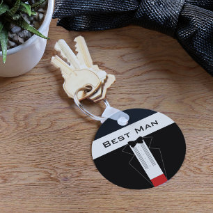 Llavero personalizado para el padrino de la boda e