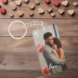 Llavero Personalizado Pareja Amor Foto manuscrita Personal<br><div class="desc">Este diseño puede ser personalizado en el área proporcionada cambiando la foto y/o el texto. O puede personalizarse haciendo clic en Personalizar esta plantilla y, a continuación, eligiendo la opción de hacer clic en el personalizar y eliminando o cambiando el color del fondo, agregando texto, cambiando el color o estilo...</div>