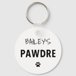 Llavero Personalizado Pawdre Typography Dog Dad New Dog