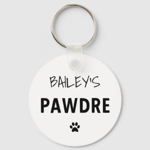 Llavero Personalizado Pawdre Typography Dog Dad New Dog