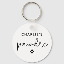 Llavero Personalizado Pawdre Typography Dog Dad New Dog