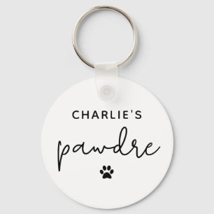 Llavero Personalizado Pawdre Typography Dog Dad New Dog