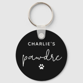Llavero Personalizado Pawdre Typography Dog Dad New Dog