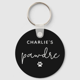 Llavero Personalizado Pawdre Typography Dog Dad New Dog