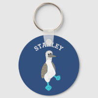 Personalizado personalizado de pájaro con pies azu