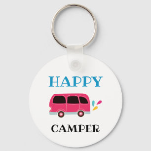 Llavero Personalizado Personalizado Happy Camper Van Cute 