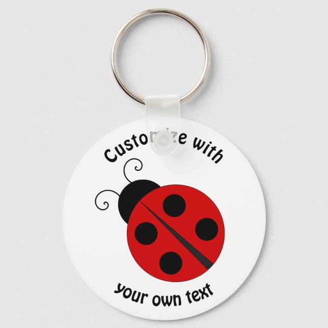 Llavero Personalizado Personalizado Ladybug (Anverso)