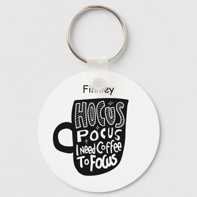 Llavero Personalizado personalizado que necesito café para (Anverso)