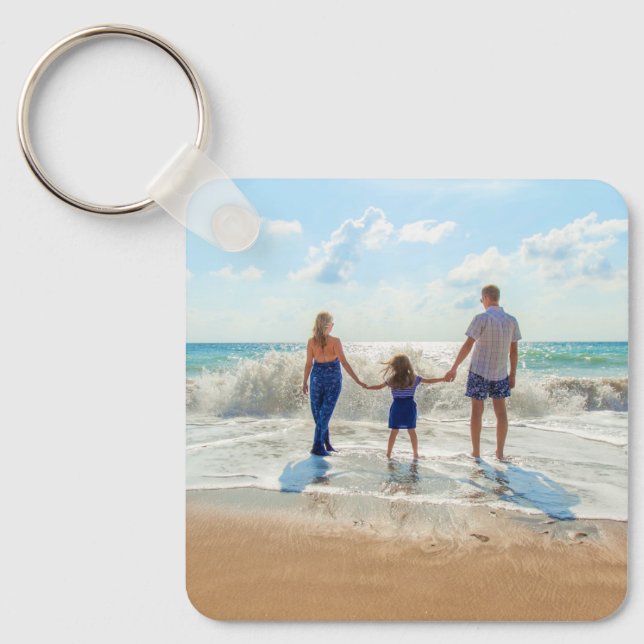 Llavero Personalizado Photo Keychain con tu diseño de foto (Anverso)