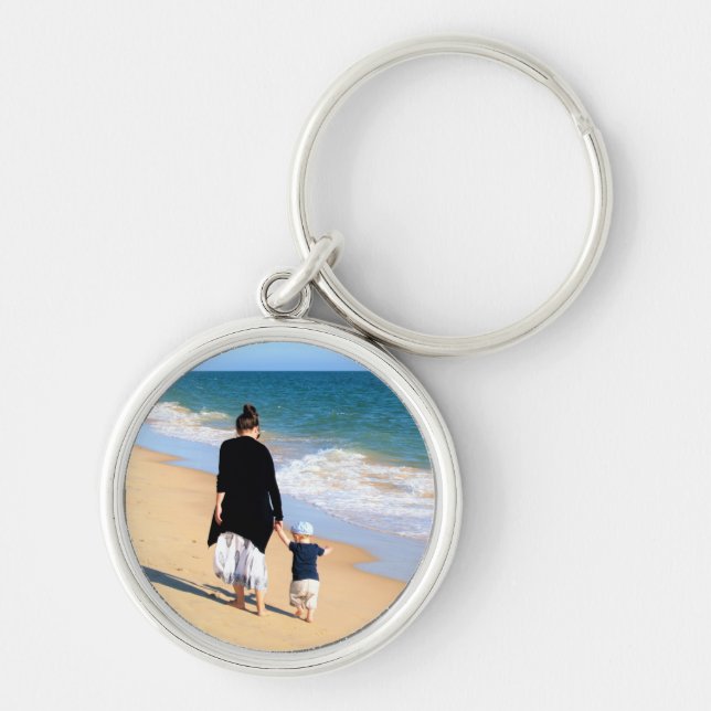 Llavero Personalizado Photo Keychain Tu Familia Fotos Mamá (Frente)