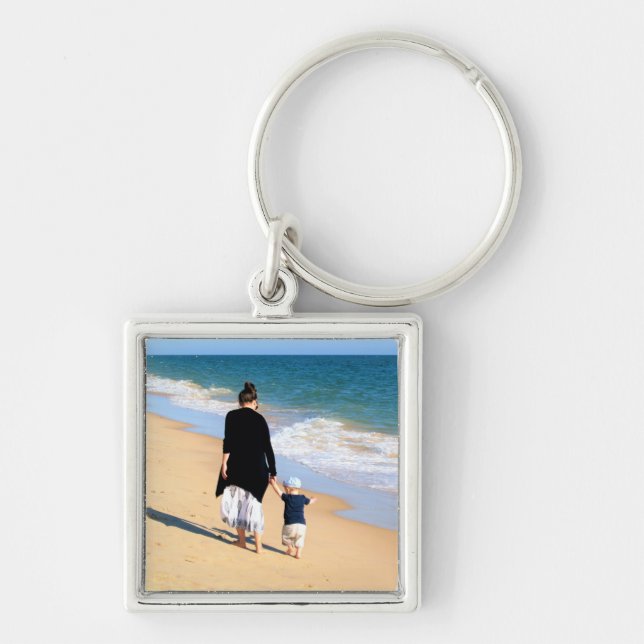 Llavero Personalizado Photo Keychain Tus fotos con MOM (Frente)