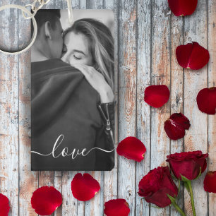 Llavero Personalizado Photo Love Script personalizado