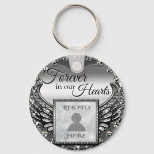 Llavero Personalizado Photo Memorial Heart Keychain