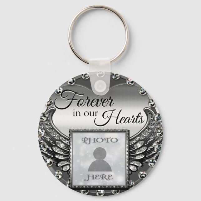 Llavero Personalizado Photo Memorial Heart Keychain (Anverso)