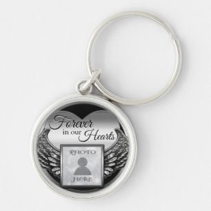 Llavero Personalizado Photo Memorial Heart Keychain