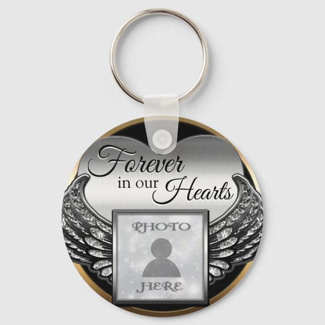 Llavero Personalizado Photo Memorial Heart Keychain (Anverso)