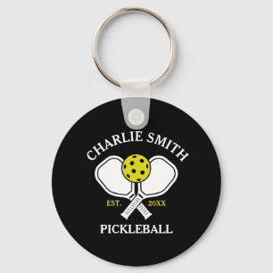 Llavero Personalizado Pickleball Paddle Keychain - Nombre