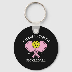 Llavero Personalizado Pickleball Paddle Keychain - Nombre 