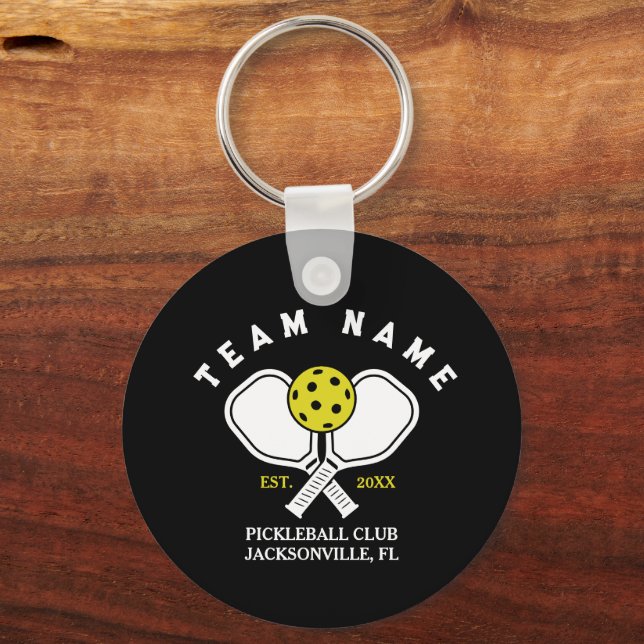 Llavero Personalizado Pickleball Team Keychain - Regalo de (Anverso)