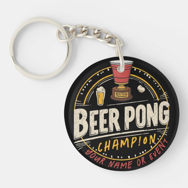 Llavero Personalizado Ping Pong Beer League (Frente)