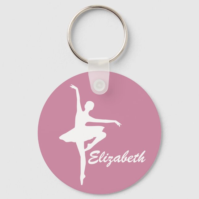 Llavero Personalizado Pink Ballerina (Anverso)