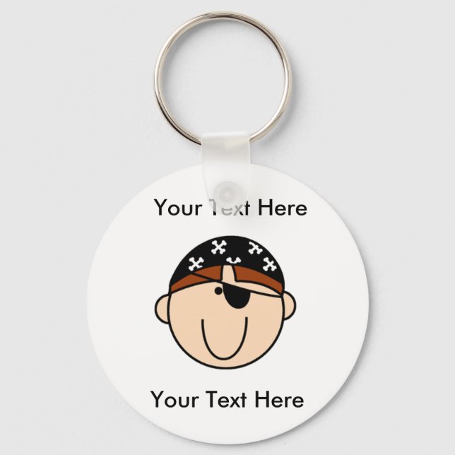 Llavero Personalizado Pirate Red Keychain (Anverso)